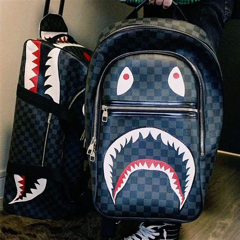 sprayground backpack lv|most expensive sprayground backpack.